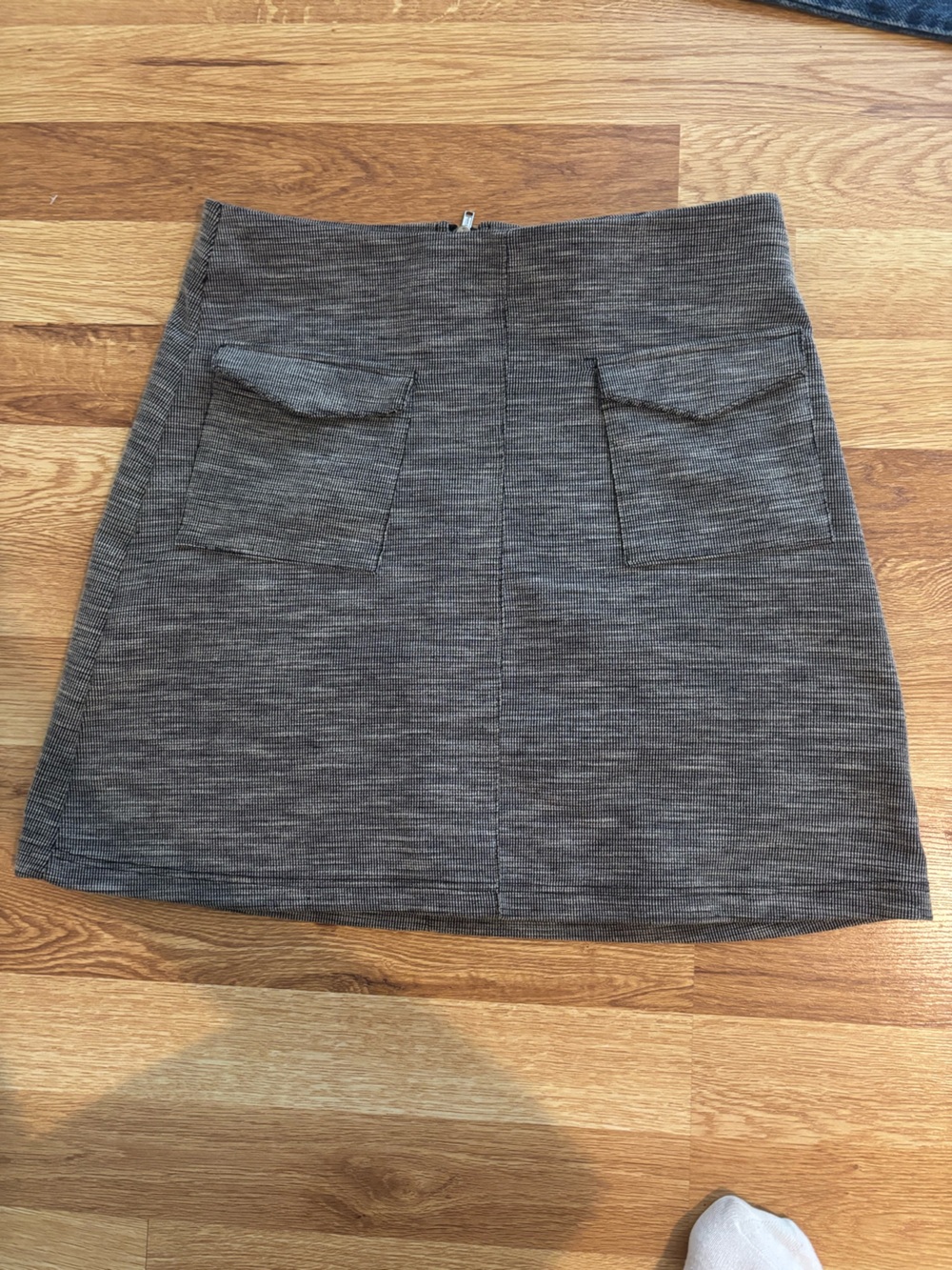 Miss Selfridge Gray and Black Skirt
